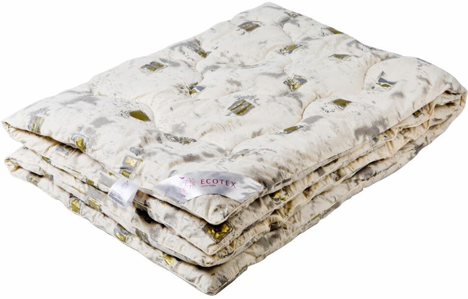 Одеяло шерсть мериноса евро (200x220 см) "Арго", чехол - перкаль (100% хлопок), Ecotex - фотография № 8