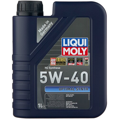 Синтетическое моторное масло LIQUI MOLY Optimal Synth 5W-40, 5 л