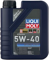 Синтетическое моторное масло LIQUI MOLY Optimal Synth 5W-40, 1 л