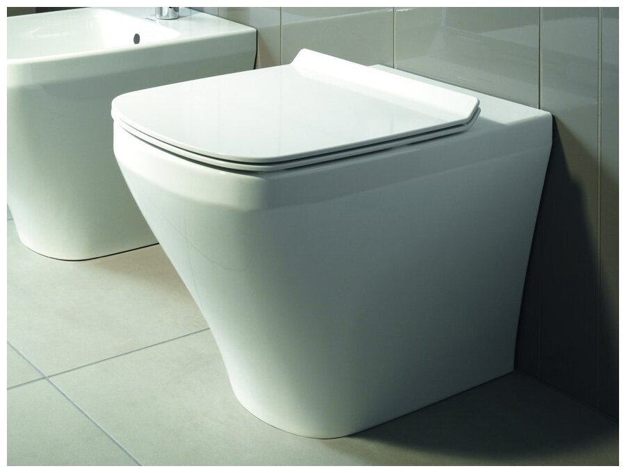 Унитаз Duravit 2150090000 пристенный Durastyle цвет-белый шгв 370*575*400 - фотография № 5