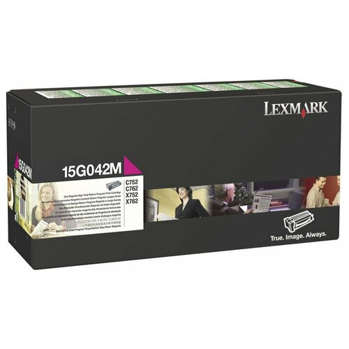 Картридж Lexmark 15G042M, 15000 стр, пурпурный картридж lexmark 20k1401 6600 стр пурпурный