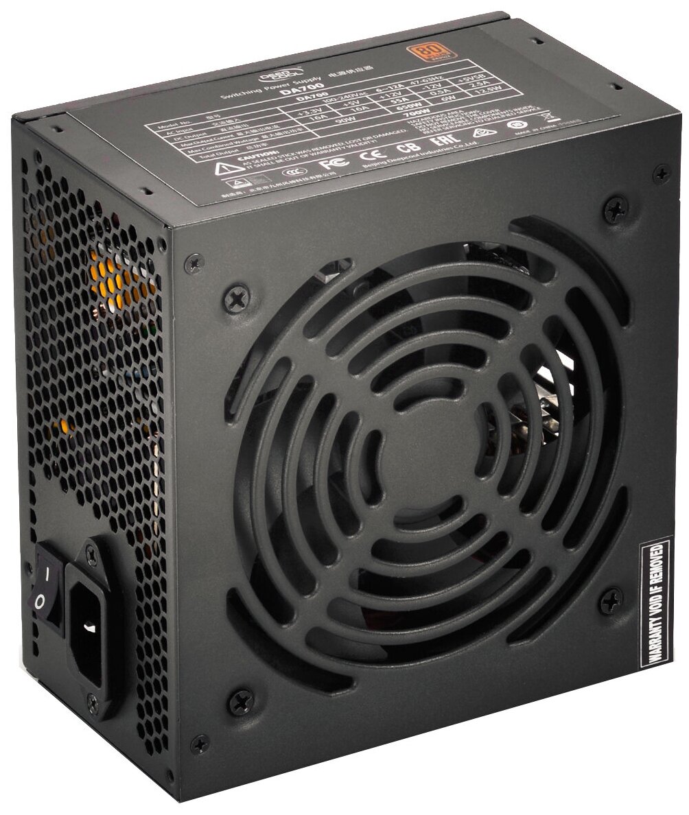 Блок питания Deepcool Aurora Da700n (atx 2.31, 700W, PWM 120mm fan, Active Pfc, 6*SATA, 80+ Bronze)