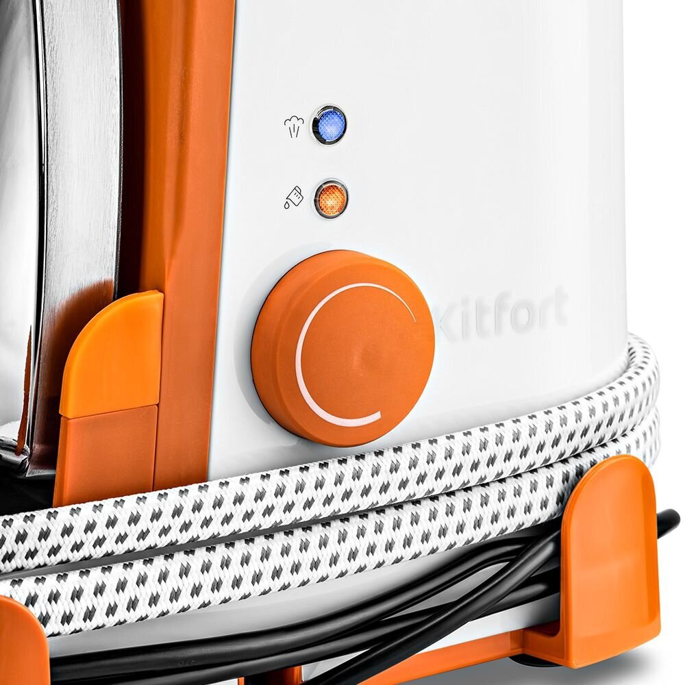 Парогенератор Kitfort КТ-9126 оранжевый/белый - фото №4
