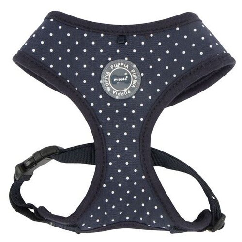 Шлейка Puppia Dotty harness II A, обхват шеи 26  см, темно-синий, L