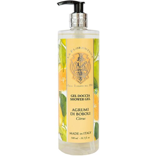 Гель для душа с ароматом цитрусов La Florentina Shower Gel Citrus 500 мл . гель для душа evoluderm stimulating shower gel monoi 500 мл