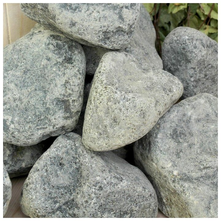 Камень для бани "Габбро-диабаз" галтованный, "Добропаровъ" коробка 20кг, фракция 70-120мм - фотография № 3