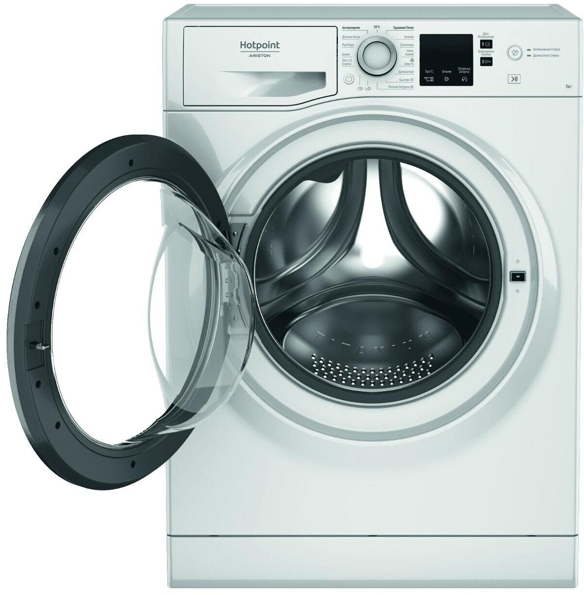 Стиральная машина узкая Hotpoint NUS 5015 S RU - фотография № 2