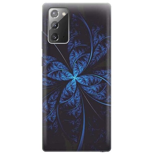 Чехол - накладка ArtColor для Samsung Galaxy Note 20 с принтом Темно-синяя абстракция чехол накладка artcolor для samsung galaxy s20 ultra с принтом темно синяя абстракция