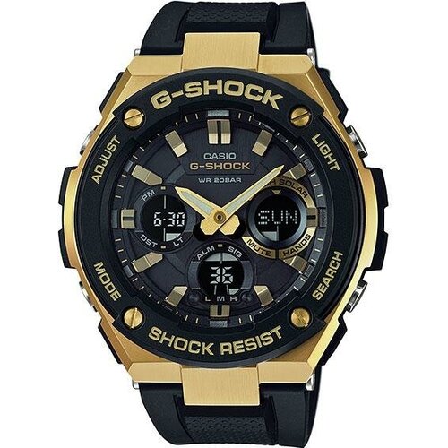 Наручные часы CASIO Casio G-Shock GST-S100G-1A, черный, золотой