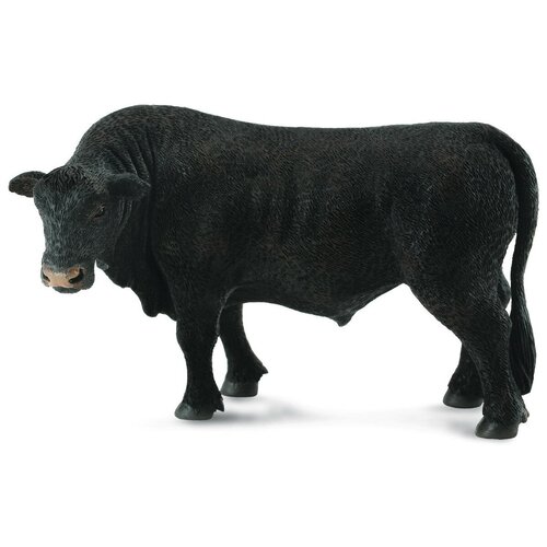 фигурка collecta красный брахманский бык 88599 9 см Фигурка Collecta Бык абердин-ангус 88507, 6.5 см