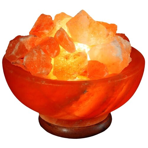 Солевая лампа ваза С камнями 3,5-3,9 кг