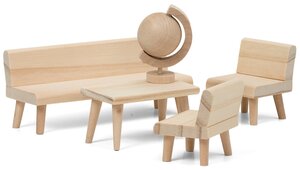 Набор деревянной мебели для домика «Сделай сам» Гостиная LB_60906100