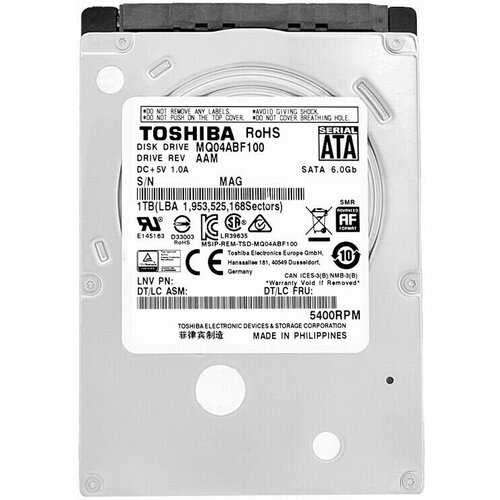 Жесткий диск для ноутбука Toshiba1 ТБMQ04ABF1002.5