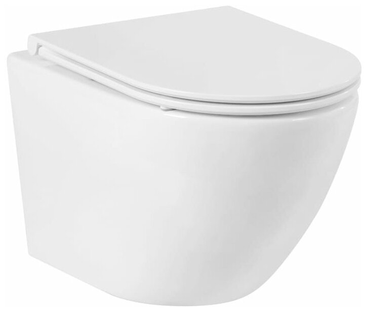 Унитаз подвесной безободковый BelBagno SFERA-R BB046CHR