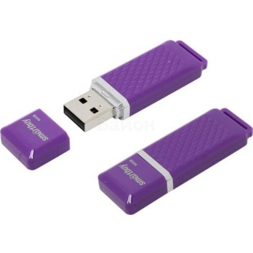 Память Flash USB 04 Gb Smart Buy Quartz series Violet память flash usb 64 gb smart buy glossy series green