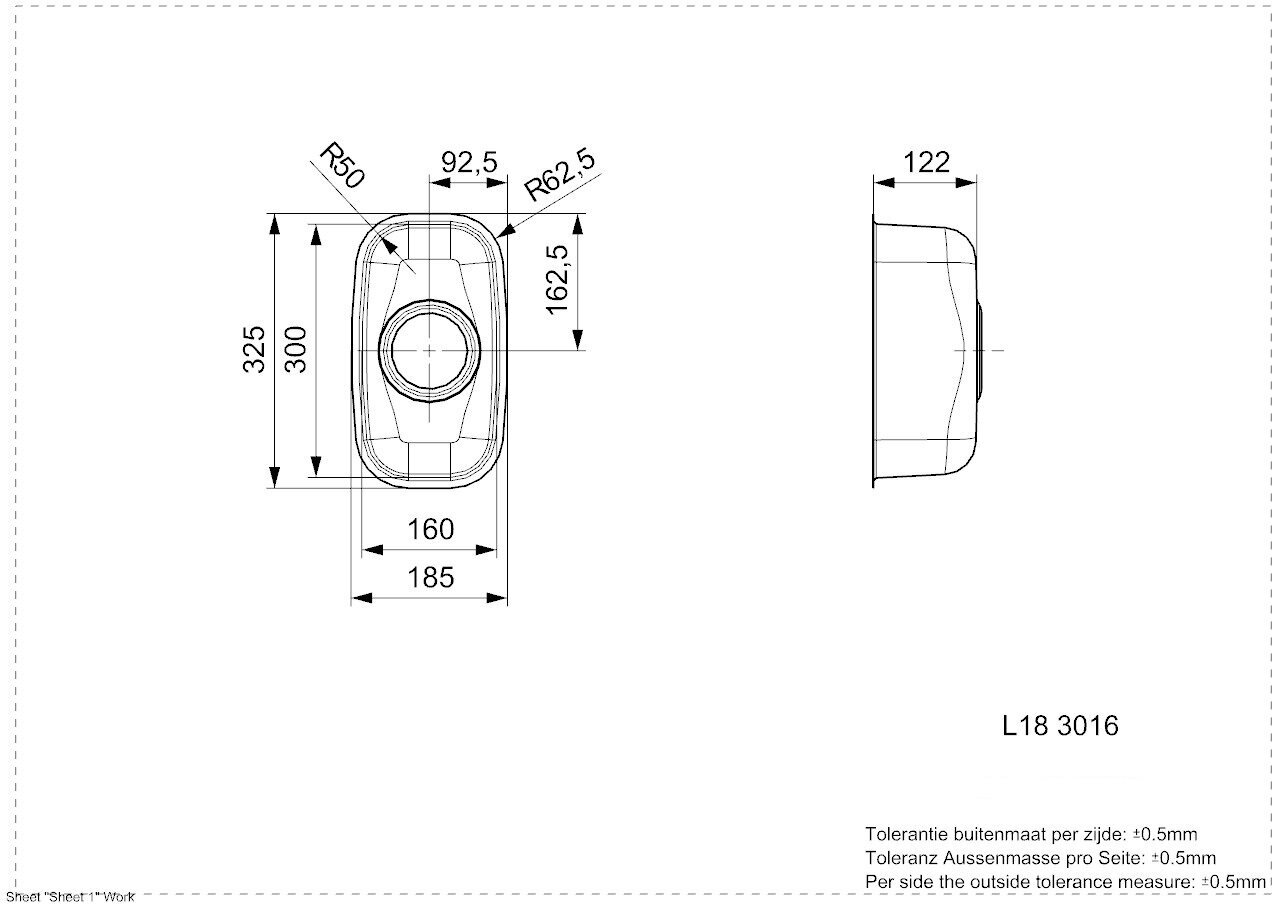 Кухонная мойка REGINOX L18 3016 LUX OKG