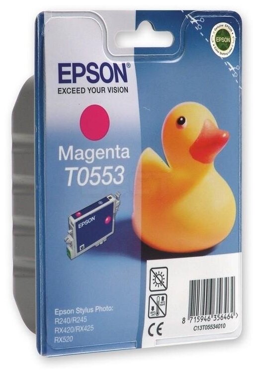 Картридж Epson T0553 Magenta пурпурный C13T05534010