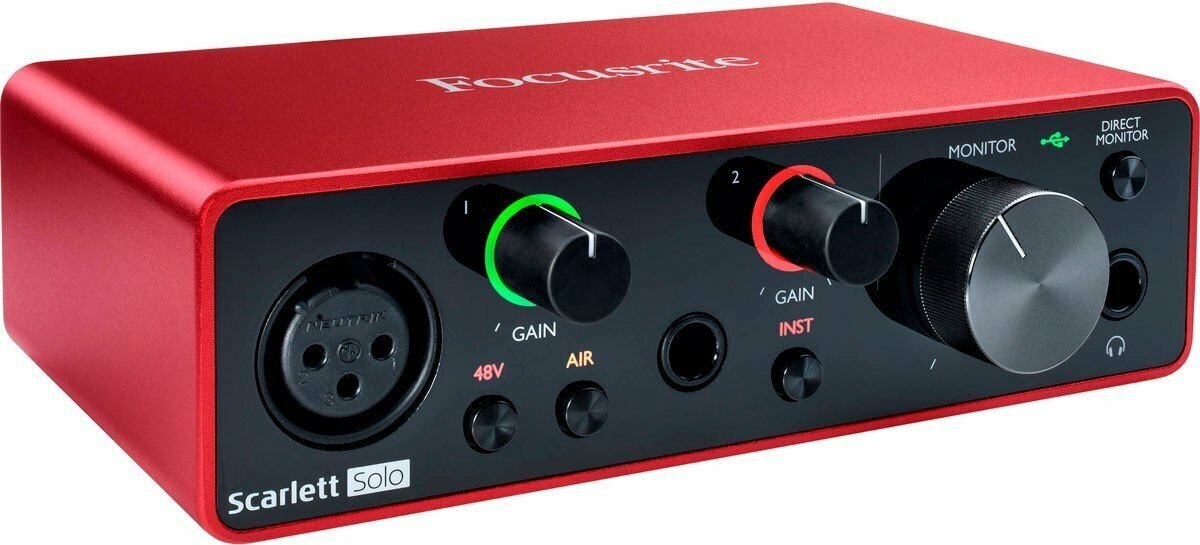 Звуковая карта Focusrite Scarlett Solo 3rd Gen для USB