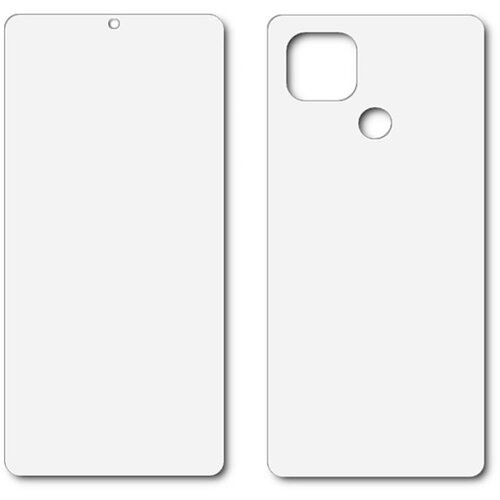 Гидрогелевая пленка LuxCase для Oppo A15S, Прозрачная, Front-Back