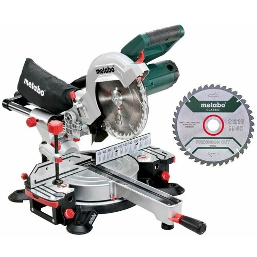 Пила торцовочная Metabo KGS 216 M + пильный диск (690827000)