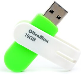 Флешка OltraMax 220 16 GB, 1 шт., зелeный