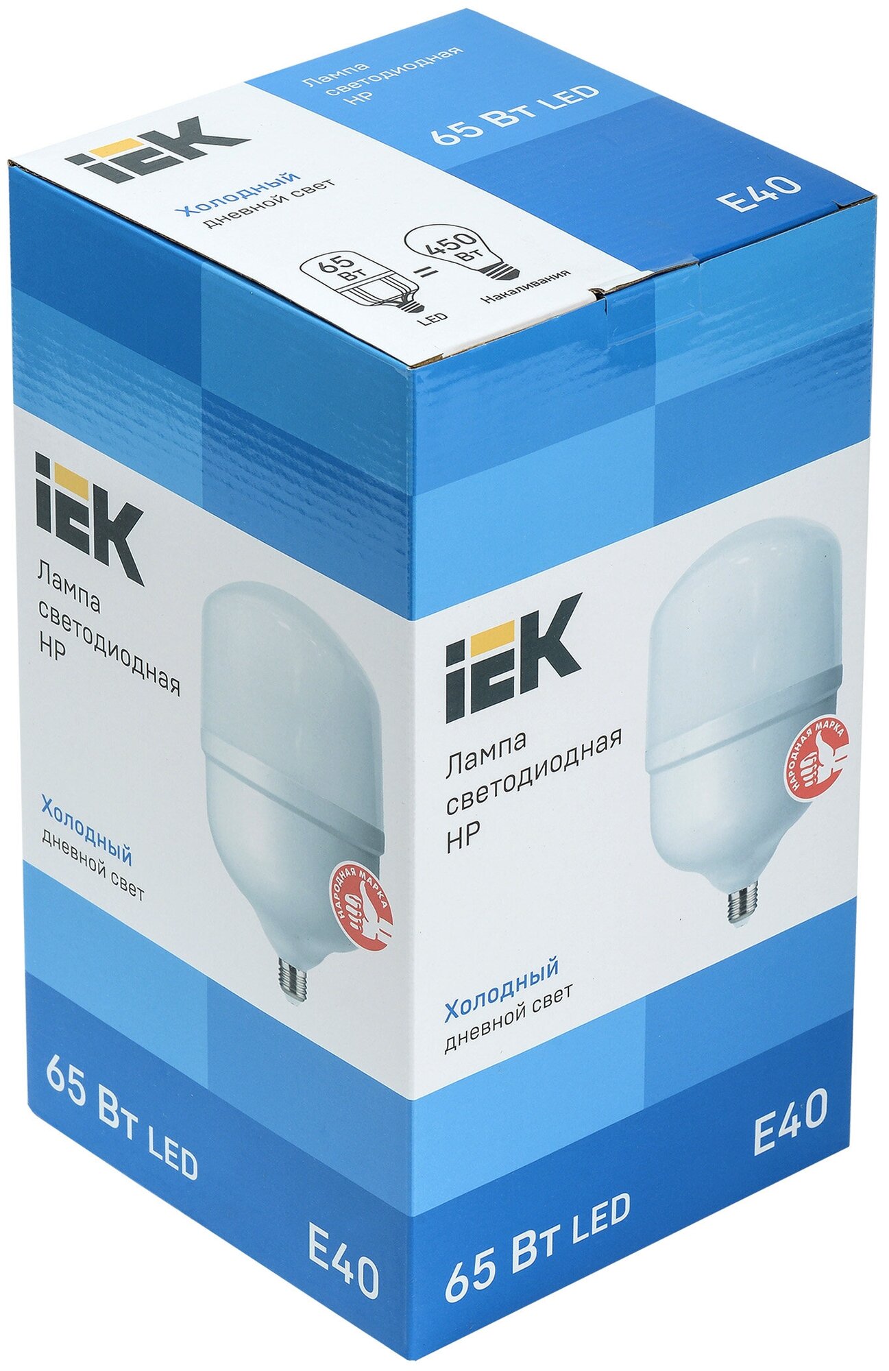 Лампа светодиодная IEK LLE-HP-65-230-65-E40, E40, HP, 65Вт, 6500 К