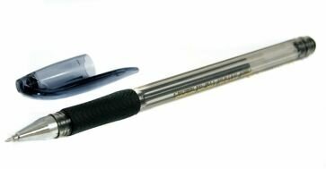 CROWN Ручка гелевая Crown "Hi-Jell Needle Grip" черная, 0,7мм, грип, игольчатый стержень