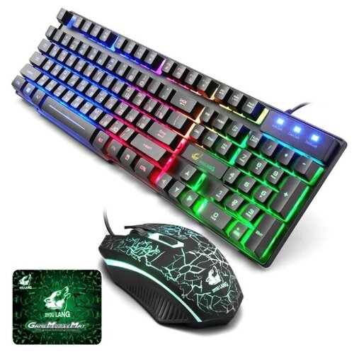 Игровая клавиатура c мышкой T5 Черная 149000₽