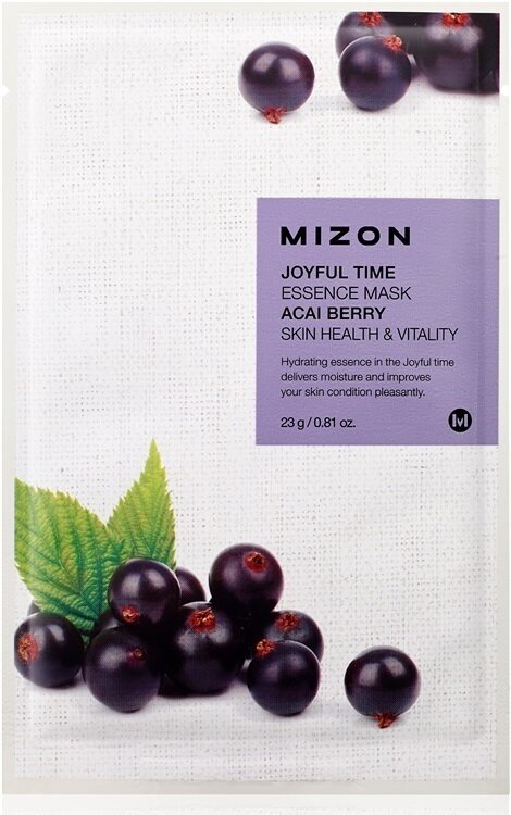 MIZON Joyful Time Essence Mask Acai Berry Тканевая маска для лица с экстрактом ягод асаи