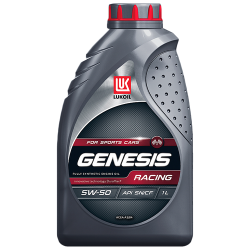 Синтетическое моторное масло ЛУКОЙЛ Genesis Racing 5W-50, 4 л, 3.88 кг
