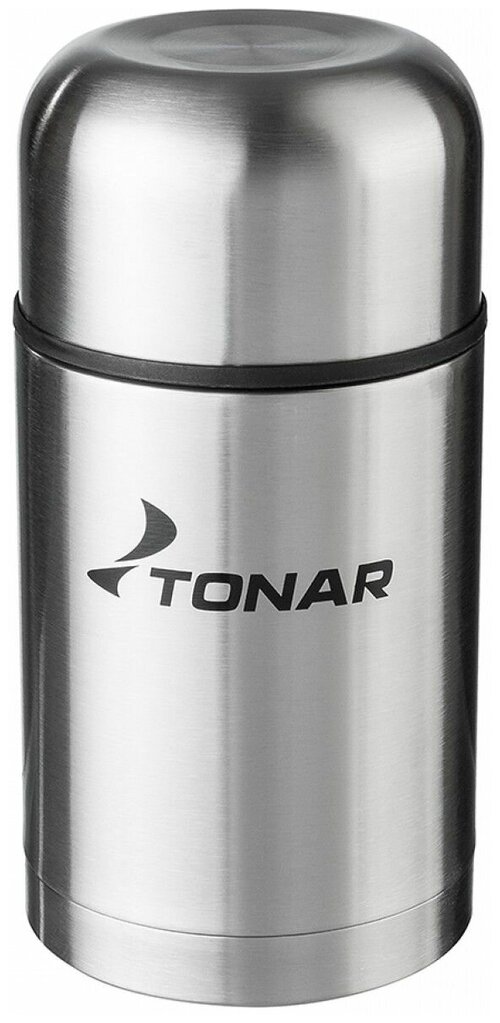 Классический термос чаша ТОНАР HS.TM-018, 1 л, серебристый
