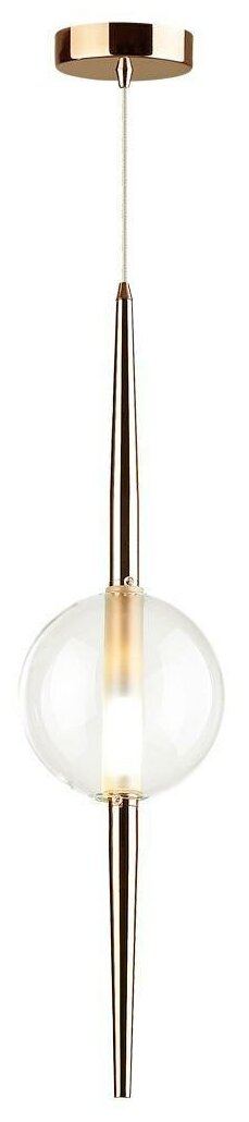 Потолочный светильник Odeon Light Lazia 4685/1, G9, 5 Вт, кол-во ламп: 1 шт, цвет арматуры: медный, цвет плафона: бесцветный