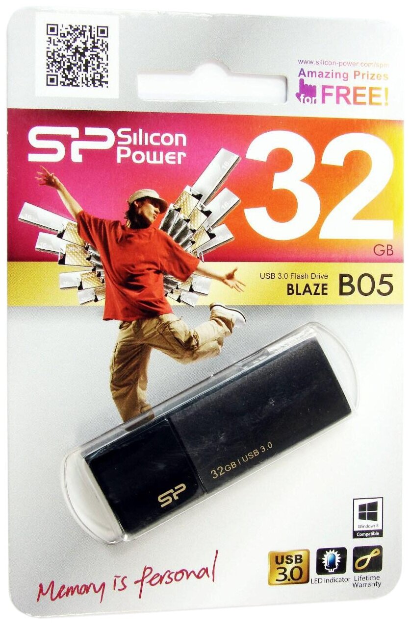 Silicon Power Blaze B05 64Gb (синий) - фото №2