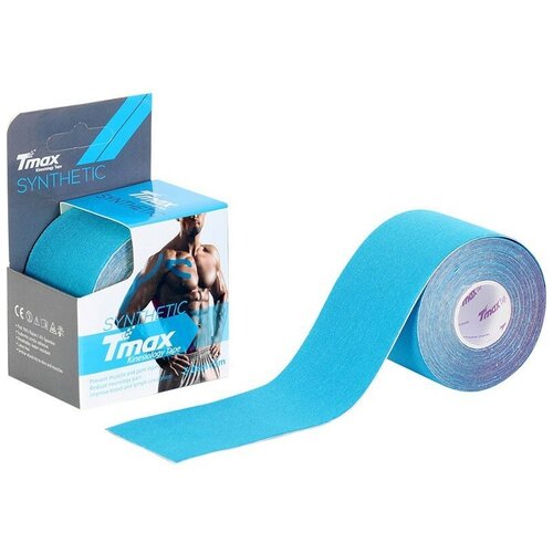 , кинезио тейп Tmax, Synthetic Extra Sticky, blue