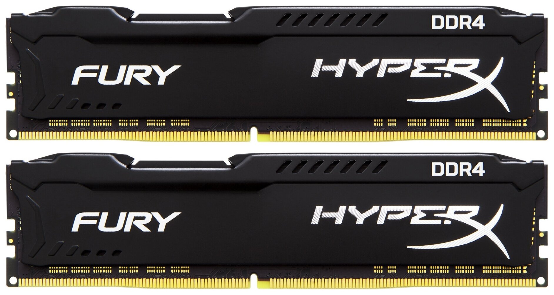 Оперативная память HyperX Fury 8 ГБ (4 ГБ x 2 шт.) DDR4 2400 МГц DIMM CL15 HX424C15FBK2/8