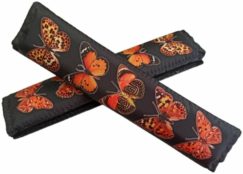 Подушка-накладка на ремень безопасности Бабочки