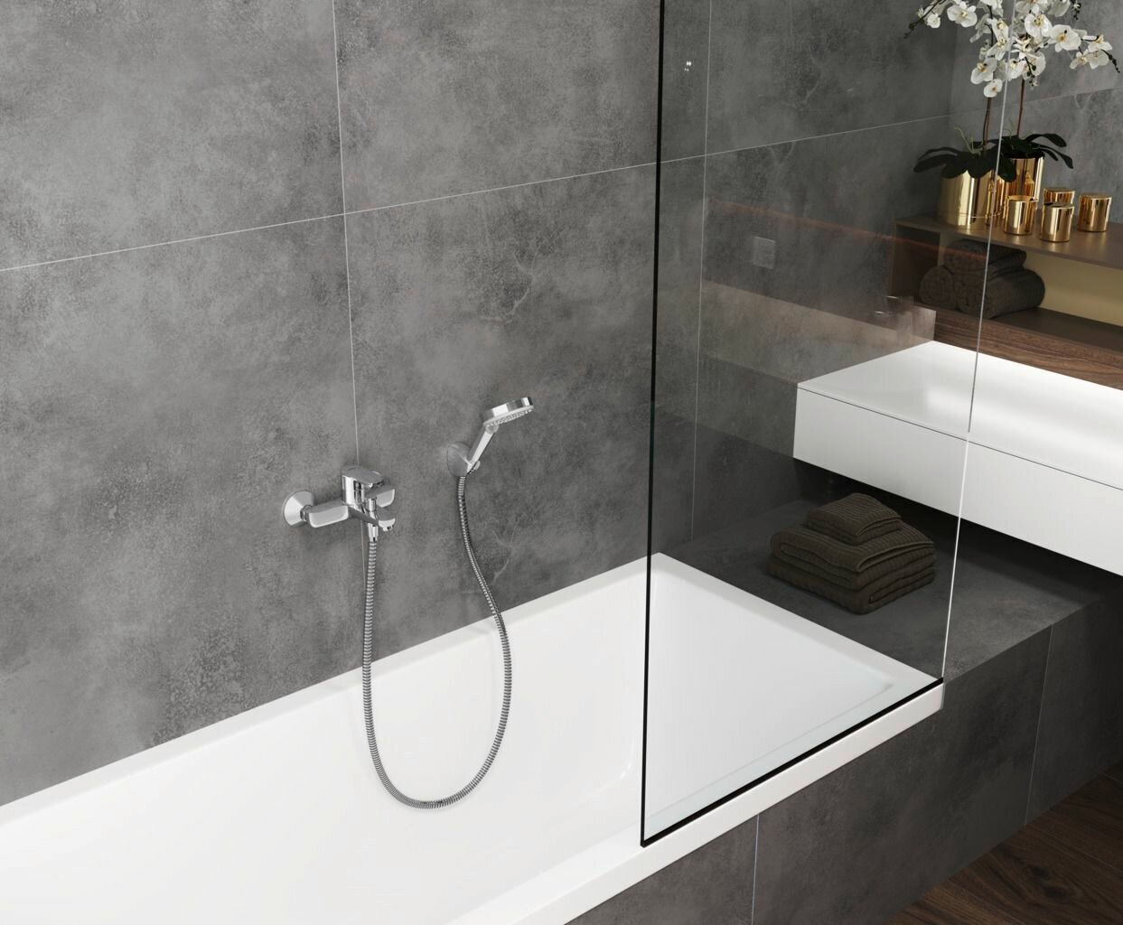 Hansgrohe Душевой гарнитур Hansgrohe Vernis Blend Vario 26273000 хром - фотография № 5