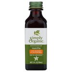 Simply Organic, Органическая мадагаскарская Ваниль, безалкогольный ароматизатор, выращено на ферме, 59 мл (2 жидких унций) - изображение