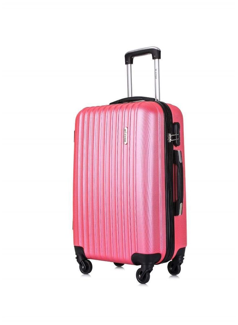 Чемодан средний L'Case Krabi (M) розовый, 62.5х41.5х24.5, арт:Ch0598