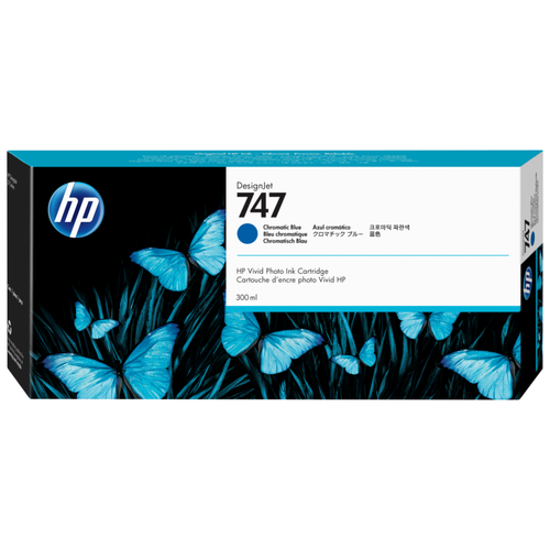 Картридж HP 747 Chromatic Blue/Хроматический синий