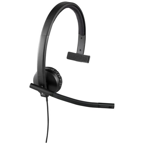 evolt wmh 200 wired mono headset with 3 5mm l shaped connector black Logitech VC USB Headset Mono H570e, черный