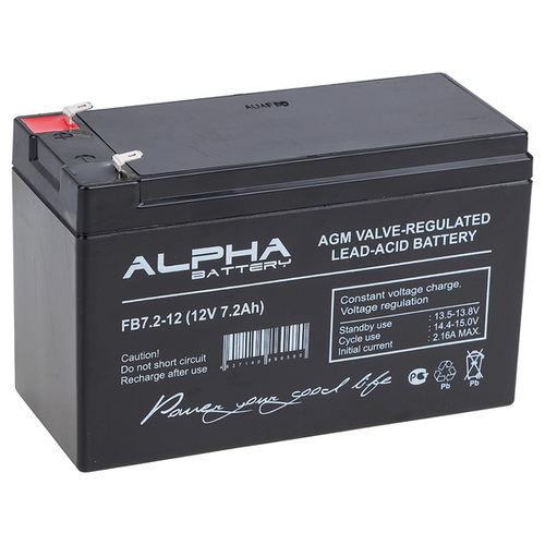 фото Аккумулятор alpha fb 7.2-12 12v 7.2ah agm alfa battery