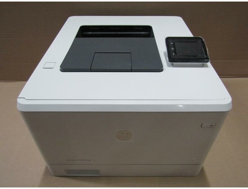 Принтер лазерный HP Color LaserJet Pro M454dw лазерный, цвет: белый [w1y45a] - фото №10