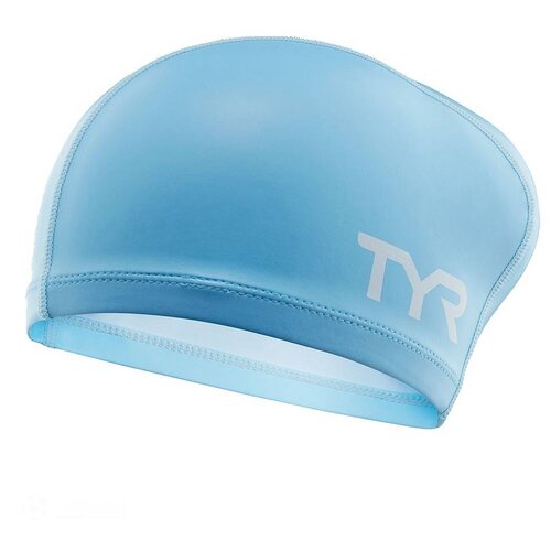 Шапочка для плавания Tyr Long Hair Silicone Comfort Swim Cap  LSCCAPLH, голубой