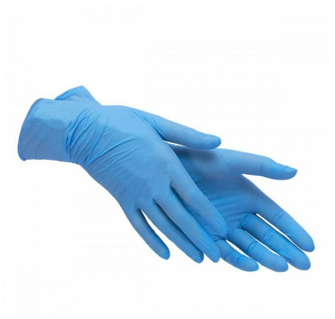 Перчатки нитриловые Benovy XL (голубые) 100 шт (50 пар)
