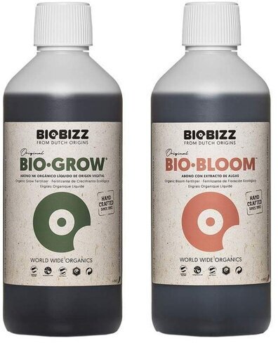 Комплект удобрений BioBizz Grow+Bloom 500 мл - фотография № 1