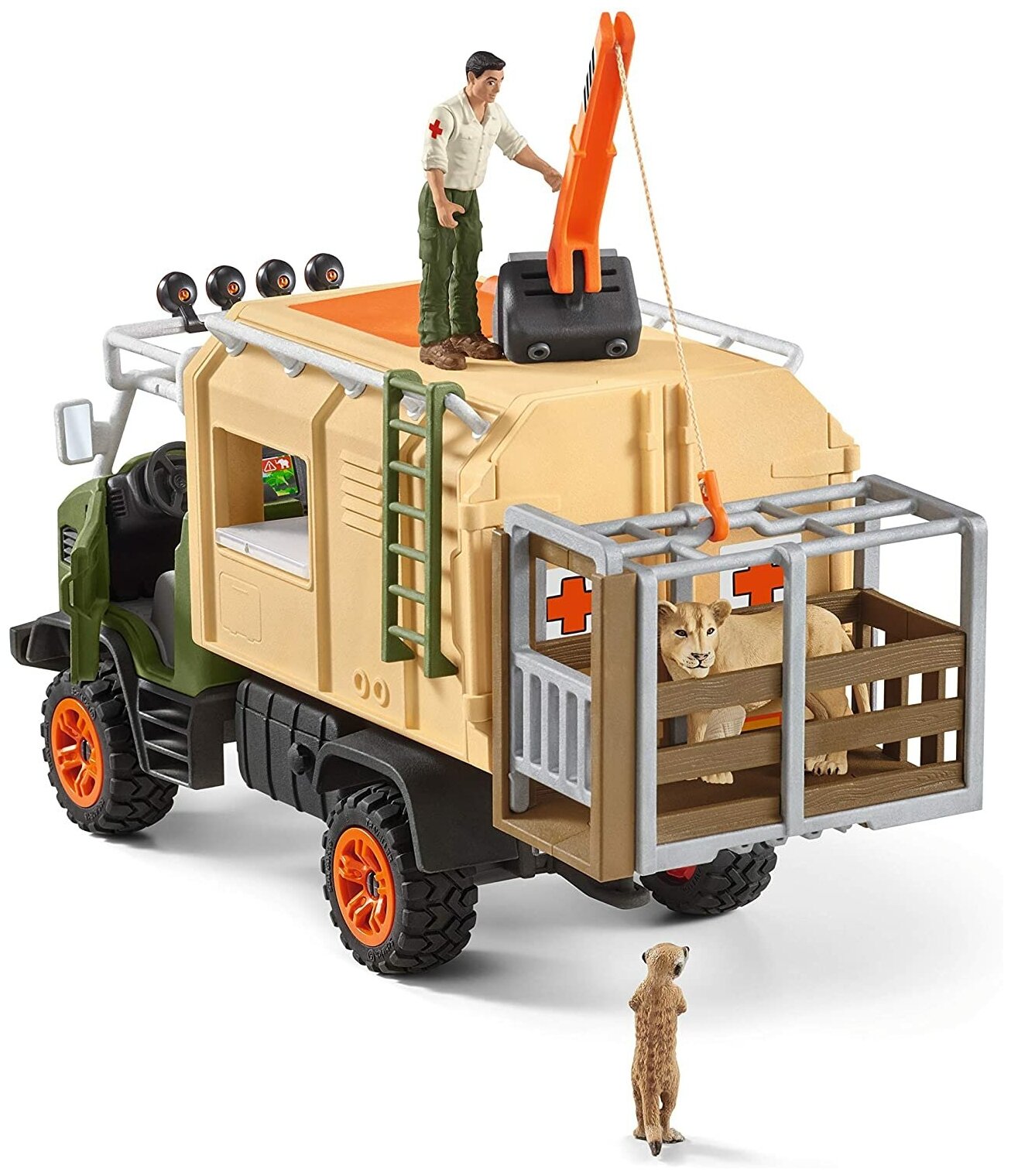 Schleich Игровой набор "Большой ветеринарный спасательный грузовик" - фото №5