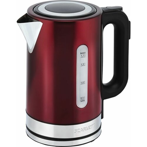 Чайник электрический Scarlett SC-EK21S78 17л 2200Вт бордовый корпус нержавеющая сталь 393300₽