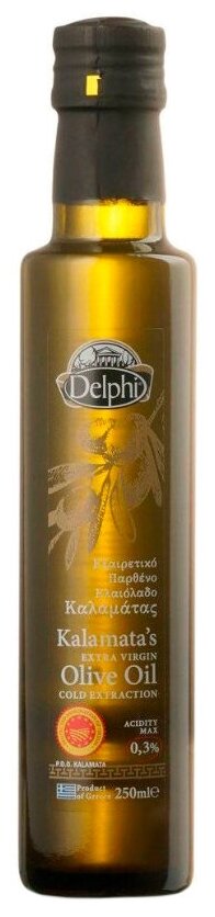 Масло оливковое Delphi Extra Virgin Kalamata, 250 мл