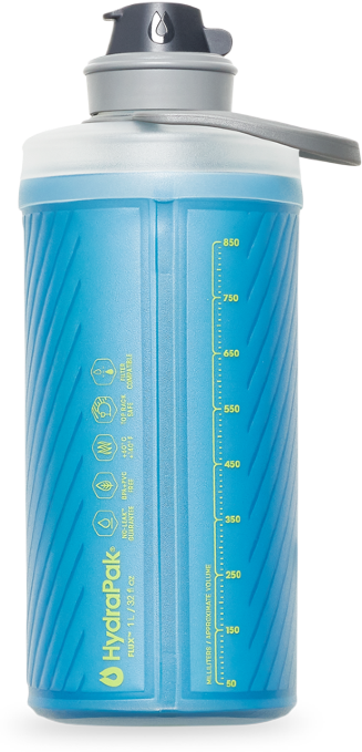Мягкая бутылка для воды HYDRAPAK Flux 1L (GF420T) голубая